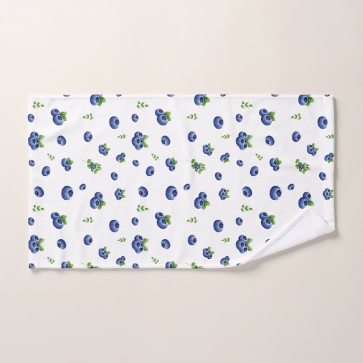 Motif Blueberry (Serviette à main)