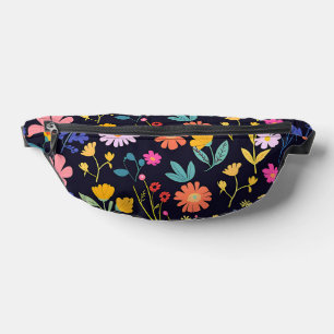 Motif bohémien floral coloré et fantaisiste foncé