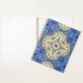 Motif Boho Blue & Gold Tile (Devant avec enveloppe)