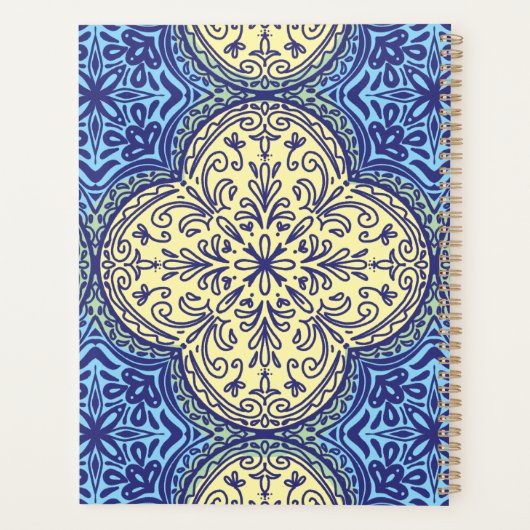 Motif Boho Blue & Gold Tile (Dos)