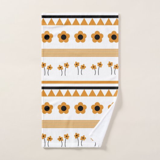 Motif Boho triangle de bordure (Serviette à main)