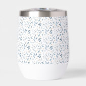 Motif botanique à l'aquarelle bleue (Avant)