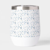 Motif botanique à l'aquarelle bleue (Arrière)