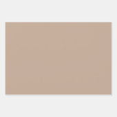 Motif Botanique Beige Chaud - Papier Enveloppant (Devant 3)