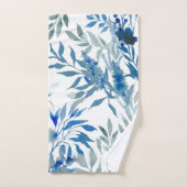 motif botanique bleu (Serviette à main)