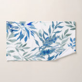 motif botanique bleu (Serviette à main)