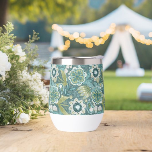 Motif botanique boho floral (Extérieur)
