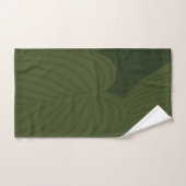 Motif botanique de feuilles vertes de la nature (Serviette à main)