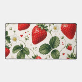 Motif botanique de fraise sans couture de style vi (Recto)