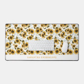 Motif botanique de tournesol (Clavier et souris)