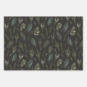 Motif botanique Feuille vert (Devant 3)