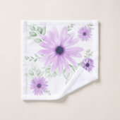 Motif botanique floral de printemps coloré (Gant de toilette)