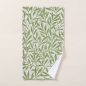 Motif botanique floral vert de William Morris (Serviette à main)