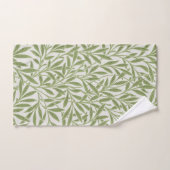 Motif botanique floral vert de William Morris (Serviette à main)