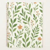 Motif botanique minimaliste avec feuilles vertes (Devant)