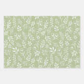 Motif botanique Sage vert - Ensemble de papier d'e (Devant)