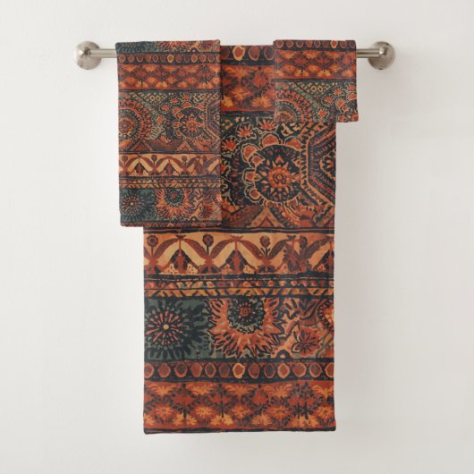 Motif botanique terracotta sage boho foncé (En situation)