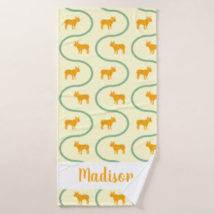 Motif Bouledogue Français Nom Personnalisé Maman F
