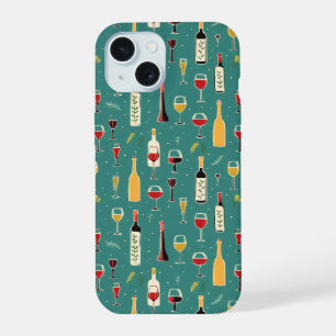 Motif Bouteilles et verres