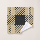 Motif Brown Buffalo Plaid (Gant de toilette)