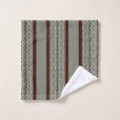 Motif Brown foncé vert (Gant de toilette)