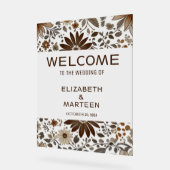 Motif Brown gris Mariage d'automne (Angle)