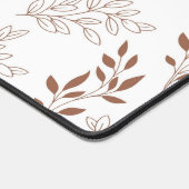 Motif Brown rouge rétro Vintage feuille (Coin)