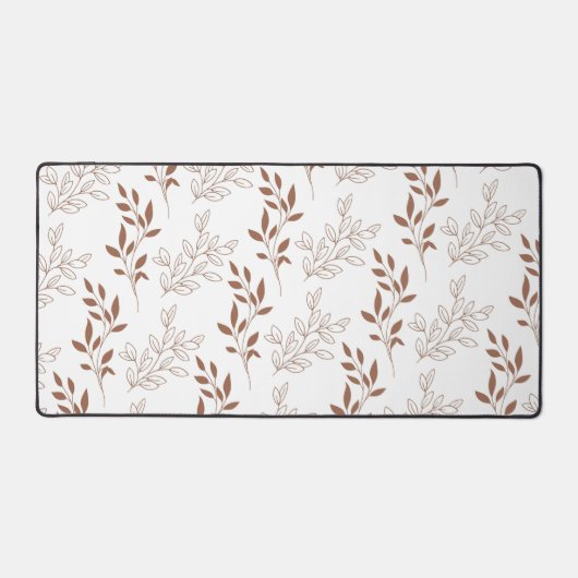 Motif Brown rouge rétro Vintage feuille (Recto)