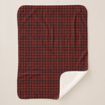 Motif Buffalo Plaid Sherpa Blanket