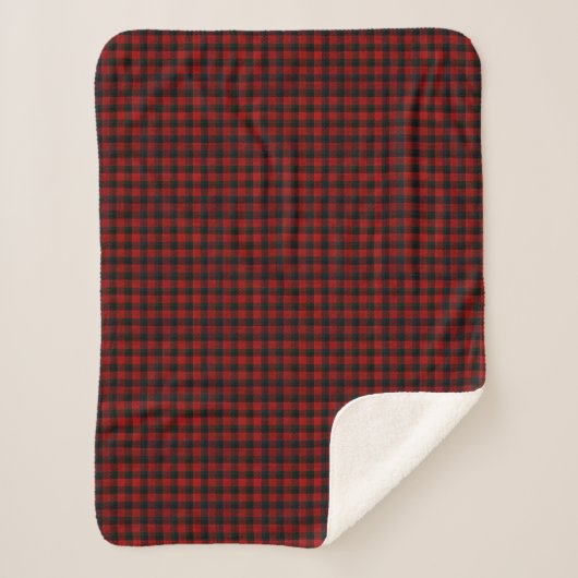 Motif Buffalo Plaid Sherpa Blanket (Devant)