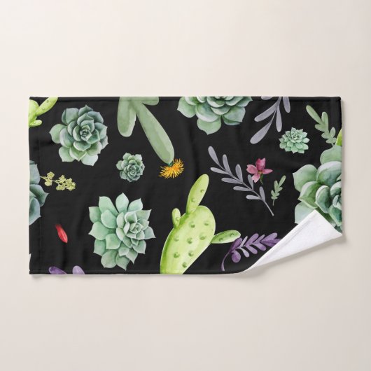 Motif Cactus 2 (Serviette à main)