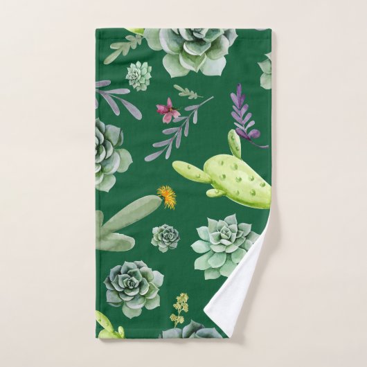 Motif Cactus 3 (Serviette à main)