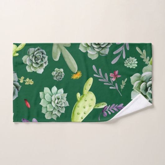 Motif Cactus 3 (Serviette à main)