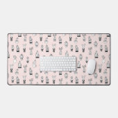 Motif Cactus à main mignonne (Clavier et souris)