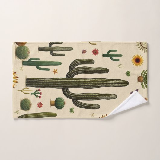 Motif Cactus du sud-ouest (Serviette à main)