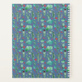 motif cactus et ladybug - arrière - plan bleu (Dos)