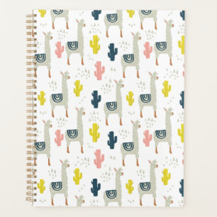 Motif Cactus & Llamas