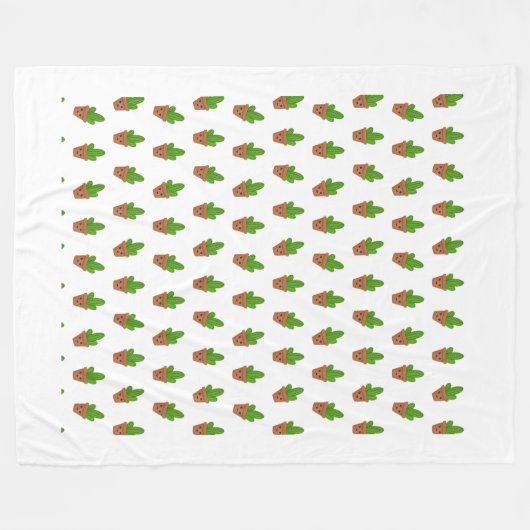 Motif Cactus mignon sur couverture (Devant (Horizontal))