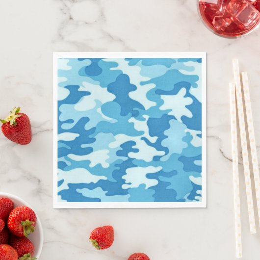 Motif Camo - serviettes en papier (En situation)