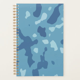 Motif camouflage abstrait bleu pastel 