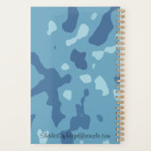 Motif camouflage abstrait bleu pastel (Dos)