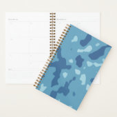 Motif camouflage abstrait bleu pastel (Devant avec enveloppe)