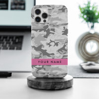 Motif camouflage gris neige d'hiver Personnalisez