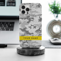 Motif camouflage gris neige hivernale Personnalise