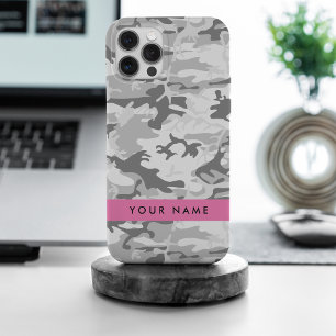 Motif camouflage gris neige hivernale Personnalise