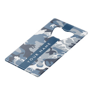 Motif camouflage neige hivernale bleue Personnalis