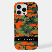 Motif Camouflage orange, Votre nom, Personnaliser (Verso)