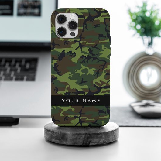 Motif Camouflage Vert, Votre nom, Personnaliser