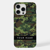 Motif Camouflage Vert, Votre nom, Personnaliser (Verso)