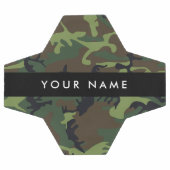 Motif Camouflage Vert, Votre nom, Personnaliser (Plat)